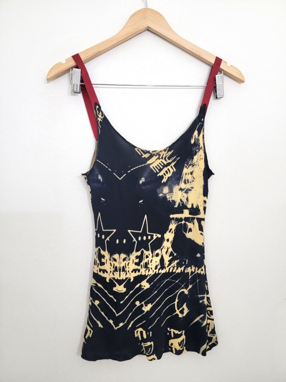 Vintage Jean Paul Gaultier Y2K Graffiti Ribbon Tank Top 6